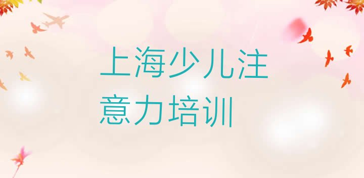 十大2024年10月上海有没有儿童注意力训练培训班 上海市学儿童注意力训练的正规学校排行榜