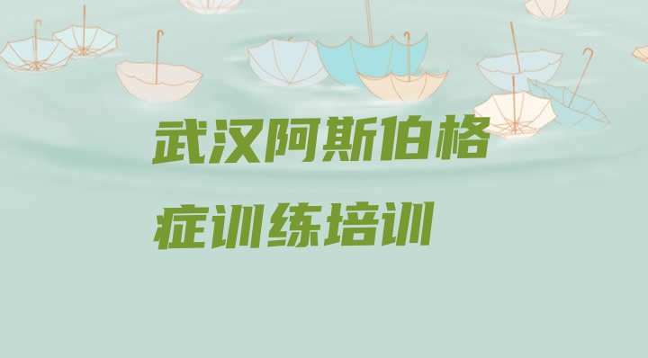 十大武汉黄陂区阿斯伯格症训练培训学校排名前十实力排名名单排行榜