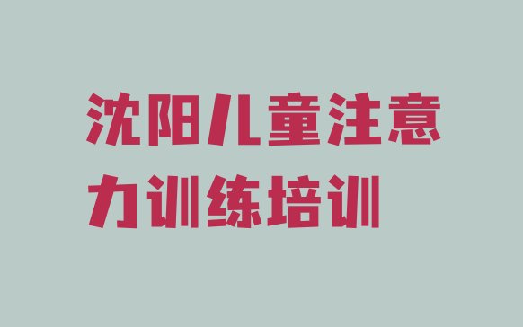 十大2024年沈阳沈河区正规儿童注意力训练培训学校排名排行榜