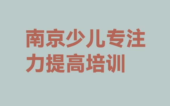 十大2024年10月南京秦淮区少儿专注力提高教育培训机构排名全国十大教育机构排名排名top10排行榜