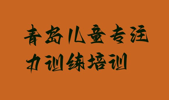 十大青岛儿童专注力训练哪里有培训班 青岛市南区儿童专注力训练培训要花多少钱排行榜