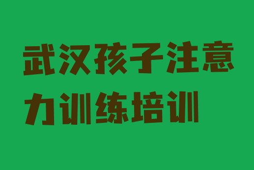 十大2024年10月武汉江岸区孩子注意力训练武汉江岸区线下培训班一般几个月 武汉江岸区孩子注意力训练武汉江岸区培训学校的口碑怎样排行榜