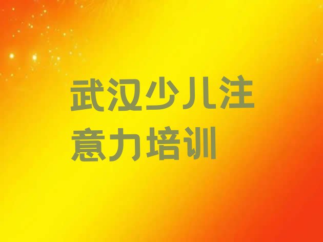 十大武汉黄陂区前十少儿学习障碍培训班 排行榜