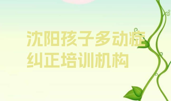 十大沈阳孩子多动症纠正培训学校排行榜前十名名单更新汇总排行榜