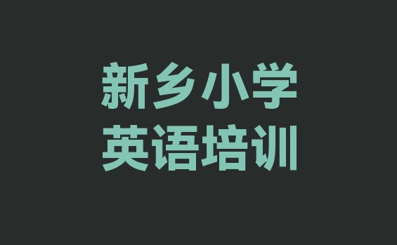 十大2024年新乡红旗区小学英语培训班时间安排表推荐一览排行榜