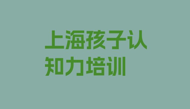 十大上海杨浦区孩子认知力哪些学校的孩子认知力培训好(上海杨浦区学孩子认知力哪个学校比较好)排行榜