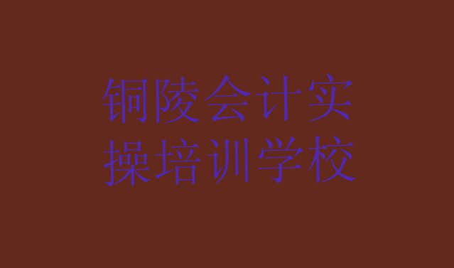 铜陵铜官区会计实操比较有名的会计实操培训学校实力排名名单”