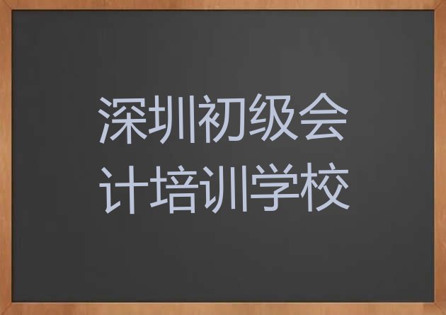 十大2024年深圳光明区初级会计有哪些有名的初级会计培训班排行榜