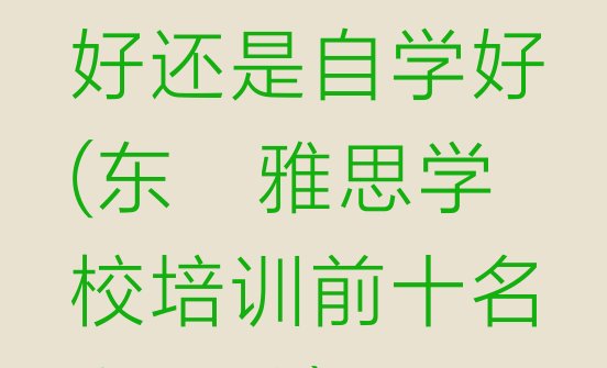 十大东莞雅思报班好还是自学好(东莞雅思学校培训前十名有哪些)排行榜