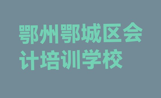 十大2024年鄂州鄂城区会计培训中心优惠活动(鄂州鄂城区学会计最好的学校是哪个)排行榜