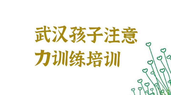 十大武汉江汉区正规孩子注意力训练培训机构排名前十排行榜