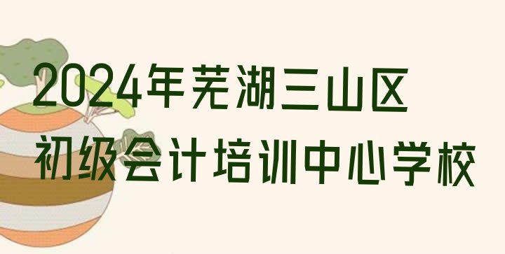 十大2024年芜湖三山区初级会计培训中心学校排行榜