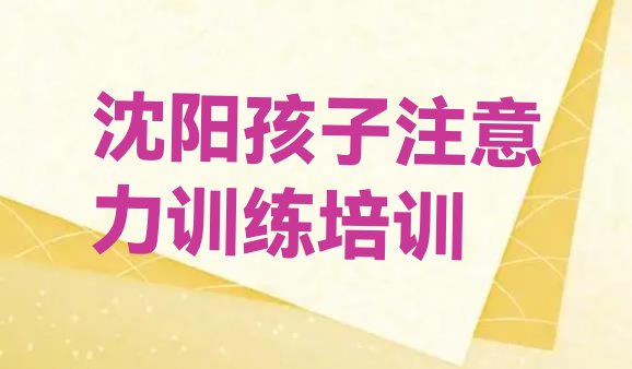 十大沈阳皇姑区孩子注意力训练培训学校费用多少(沈阳皇姑区孩子注意力训练热门培训机构)排行榜