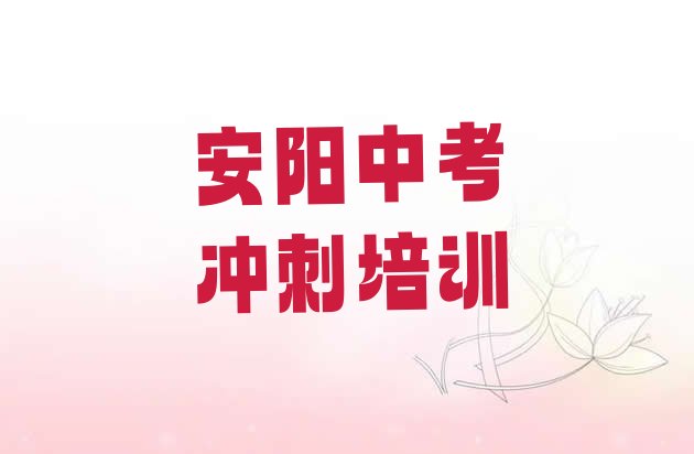 十大2024年安阳龙安区中考冲刺培训哪里学中考冲刺有学校排行榜