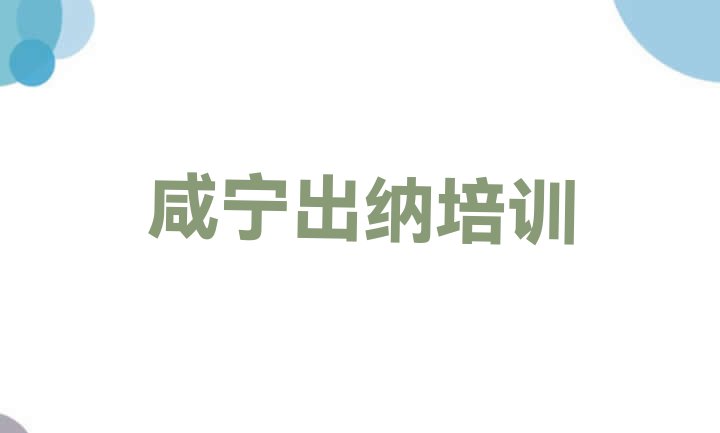 咸宁咸安区出纳哪里出纳培训班划算一些(咸宁咸安区出纳学校速成班)”