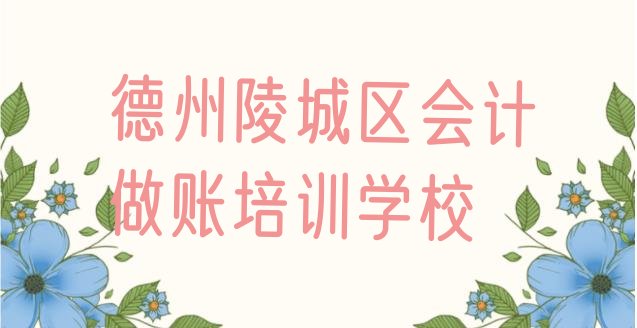 德州陵城区会计做账哪里有专业的会计做账培训机构”