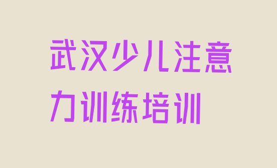 2024年武汉少儿注意力训练培训学校有多好(武汉洪山区少儿注意力训练培训需要注意的问题及答案)”