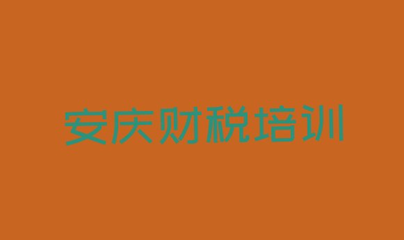 2024年安庆宜秀区财税老师好的培训班推荐实力排名名单”