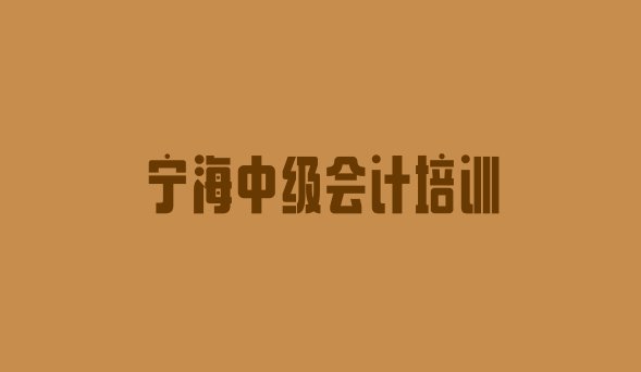 2024年宁海十大中级会计培训机构排名(宁海中级会计培训学校去哪好)”