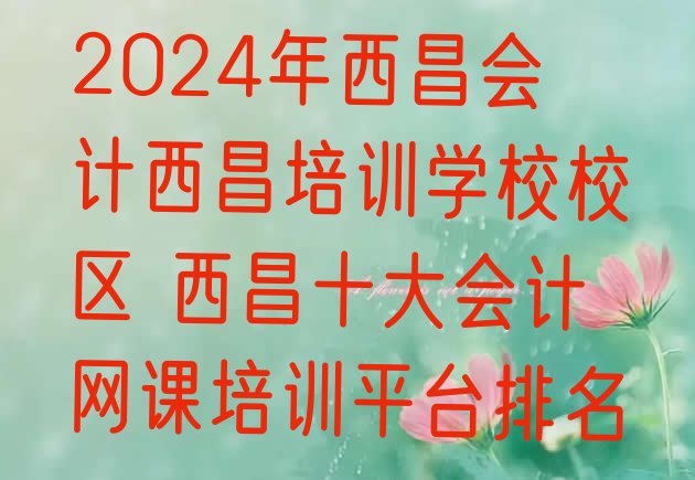 2024年西昌会计西昌培训学校校区 西昌十大会计网课培训平台排名”