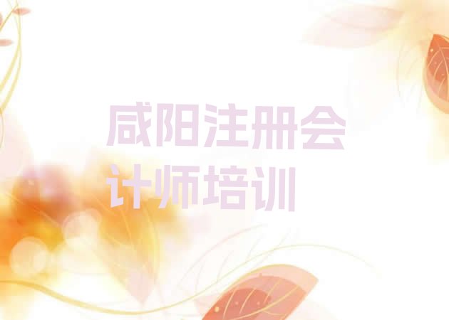 咸阳渭阳街道注册会计师培训价格表(咸阳渭阳街道注册会计师培训学费是多少)”