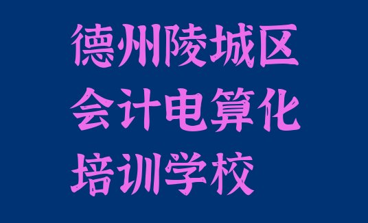 德州陵城区会计电算化培训学校有多好(德州会计电算化培训学校排行)”