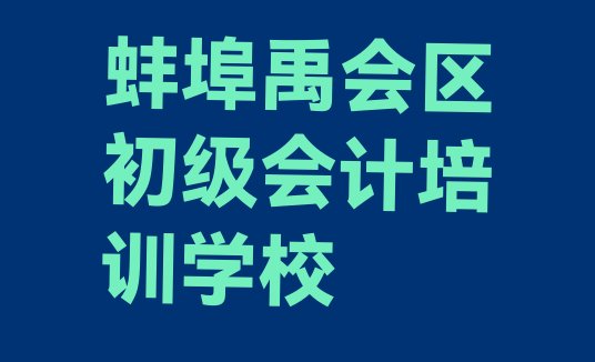 2024年蚌埠禹会区初级会计集训机构排名前十(蚌埠禹会区学初级会计在哪儿学)”