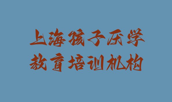 2024年哪家上海孩子厌学教育培训学校排名不错”