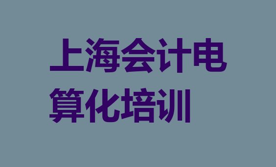 上海江浦路会计电算化班(上海杨浦区会计电算化培训哪家便宜)”