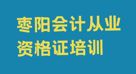 十大2024年12月枣阳会计从业资格证枣阳培训机构找哪家 枣阳在职会计从业资格证培训排名前十大排行榜