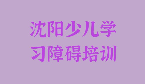 2024年沈阳大东区少儿学习障碍教育培训排名靠前的机构有哪些”