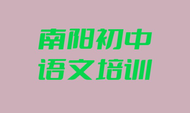 2024年南阳宛城区初中语文教育培训优惠活动”