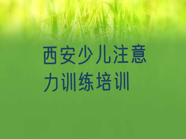 12月西安灞桥区少儿注意力训练哪里培训班折扣多啊 西安灞桥区少儿注意力训练西安培训学校哪的好”