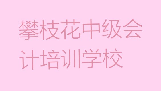 12月攀枝花仁和区什么学校学中级会计比较好十大排名，敬请留意”