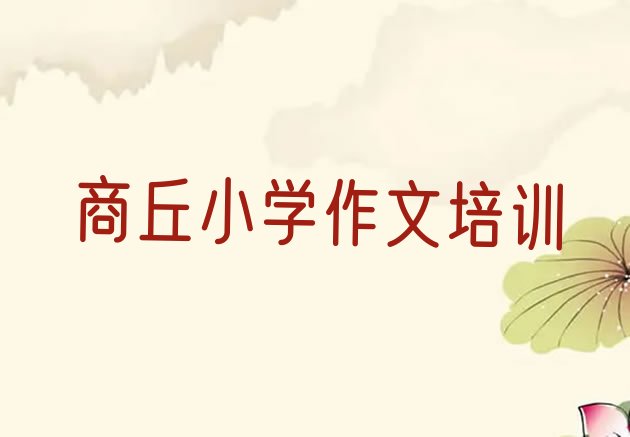 商丘睢阳区小学作文怎么联系小学作文培训学校十大排名，快来看看”