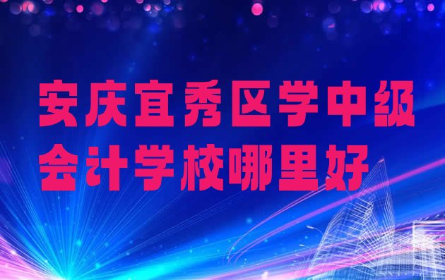 安庆宜秀区学中级会计学校哪里好”