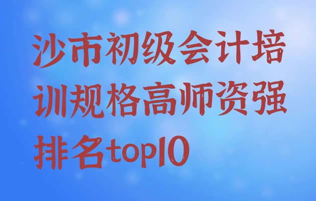 沙市初级会计培训规格高师资强排名top10”