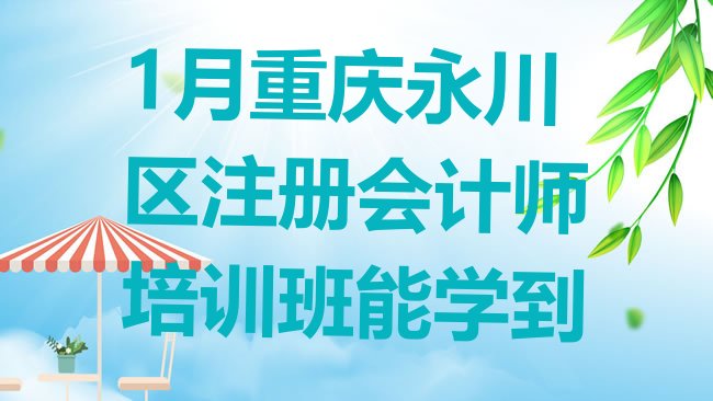 1月重庆永川区注册会计师培训班能学到”