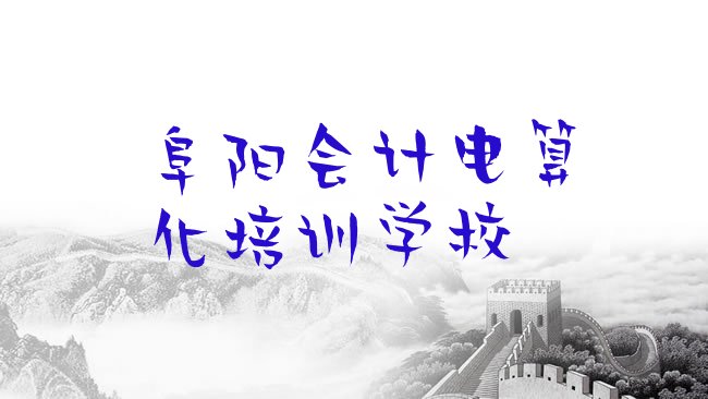 2025年阜阳颍泉区会计电算化哪里可以找会计电算化培训班”