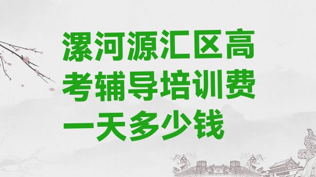 漯河源汇区高考辅导培训费一天多少钱”