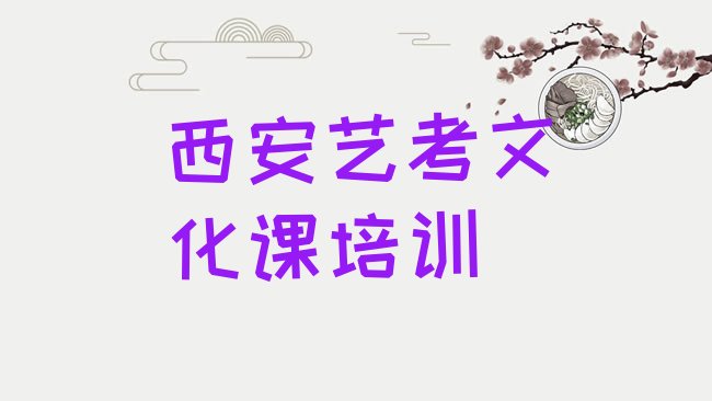 西安席王街道口碑好的艺考文化课教育培训机构有哪些”